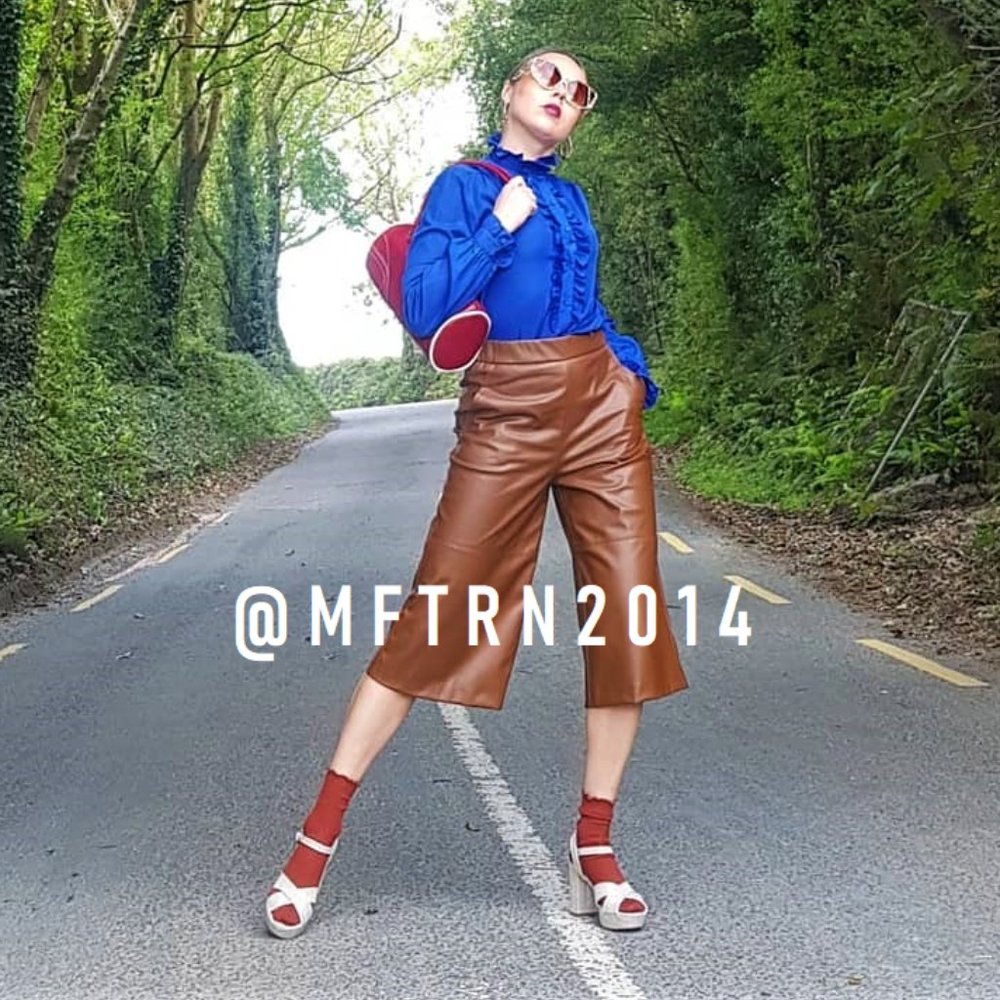 SOLD! ZARA Faux Leather Long Shorts - Picture 8 of 16